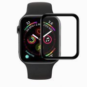 Защитное стекло для Apple Watch 40 мм матовое (полное покрытие) (черное)