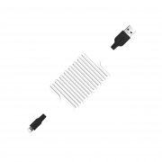 Кабель Hoco X21 Silicone для Apple (USB - Lightning) черно-белый — 3