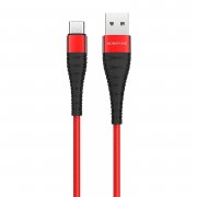 Кабель Borofone BX32 Munificent (USB - Type-C) красный — 1