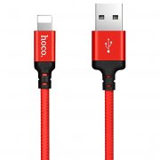 Кабель Hoco X14 (USB - lightning) 200см (черно-красный)