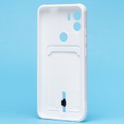 Чехол-накладка с картхолдером для Xiaomi Redmi A2 Plus (белая) — 2