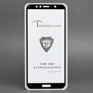 Защитное стекло для Huawei Honor 7A Pro (черное) — 1