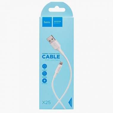 Кабель Hoco X25 Soarer для Apple (USB - Lightning) белый &mdash; 2