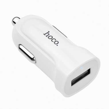 Автомобильное зарядное устройство HOCO Z2 USB (белое) — 3