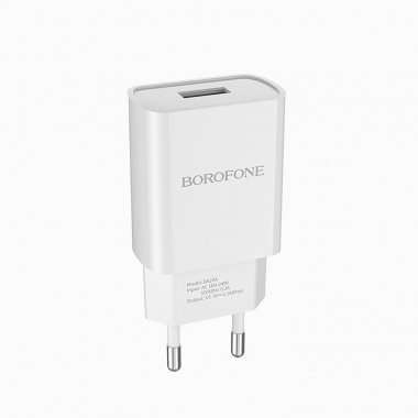 Сетевое зарядное устройство Borofone BA20A Sharp USB (белое) &mdash; 1