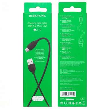 Кабель Borofone BX19 (USB - micro-USB) черный &mdash; 2