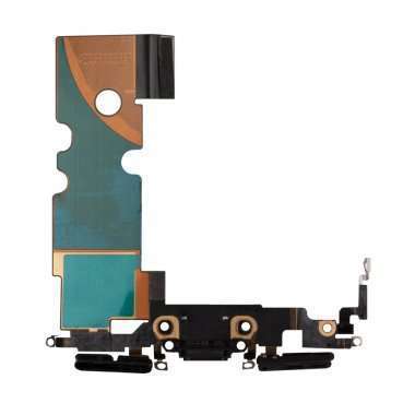 Шлейф для Apple iPhone SE 2020 на разъем зарядки/микрофон (черный) Премиум — 2