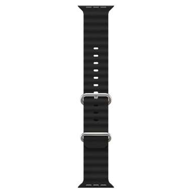 Ремешок ApW26 Ocean Band для Apple Watch 38 mm силикон (черный) — 2