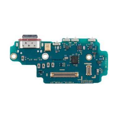 Шлейф для Samsung Galaxy S23 Ultra (S918B) плата на разъем зарядки/разъем SIM/микрофон &mdash; 1