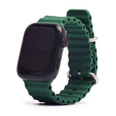 Ремешок - ApW26 Ocean Band Apple Watch 38 mm силикон (зеленый) — 1