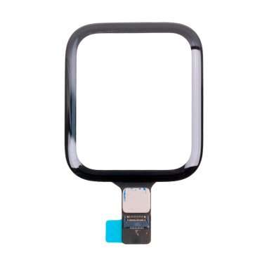 Стекло для Apple Watch 6 44 mm с тачскрином и OCA пленкой (черное) &mdash; 2